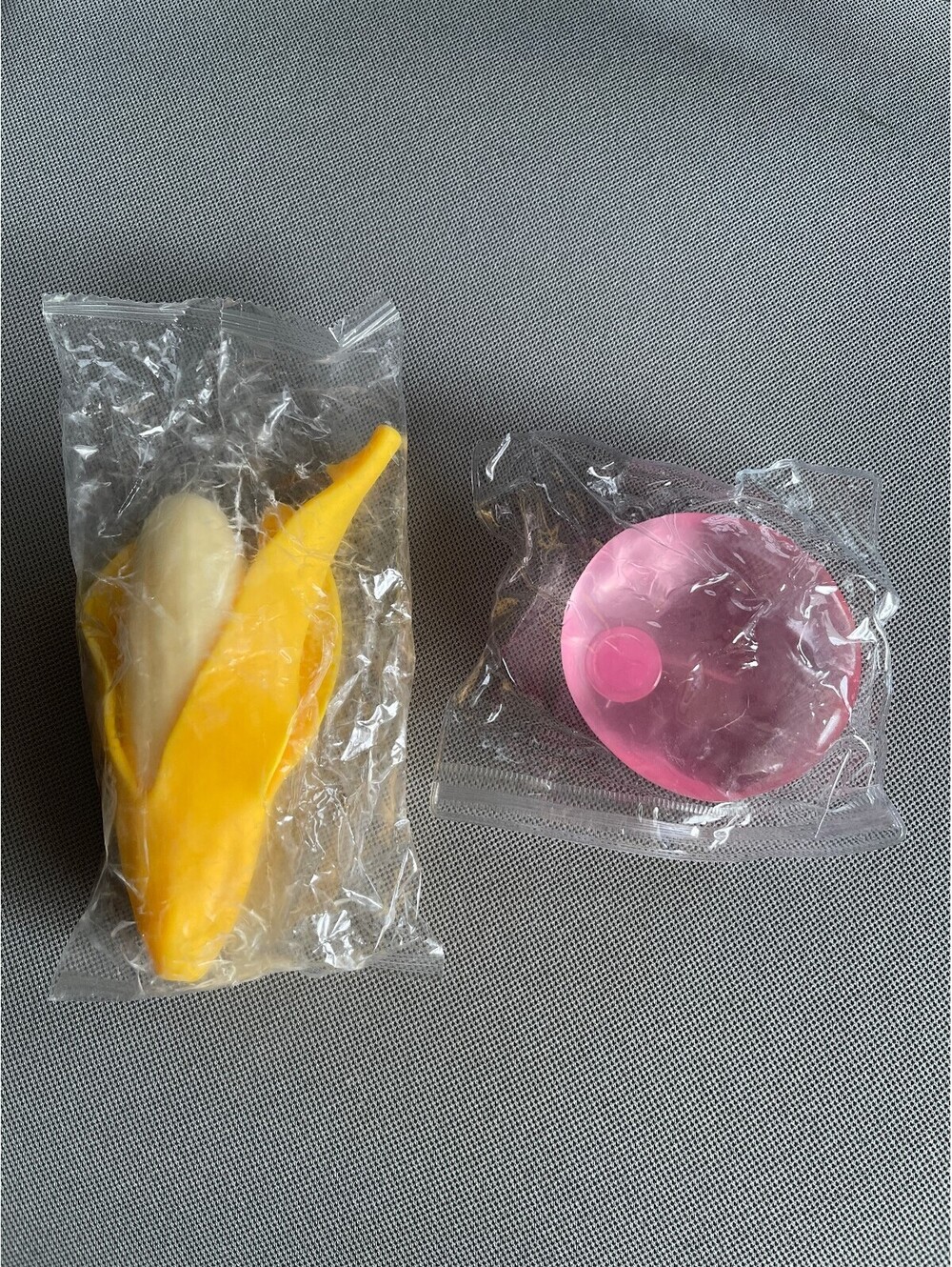 Banana & pink Dumpling Squishy new in package